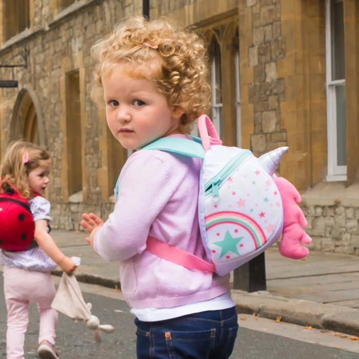 LittleLife Dětský batoh s bezpečnostním vodítkem Jednorožec 2l
