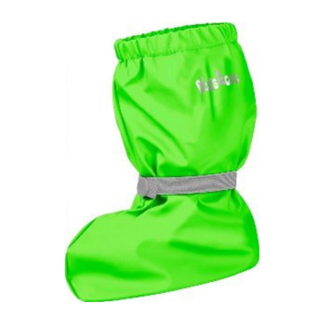 Playshoes Dětské capáčky do deště s fleecem neonově zelené