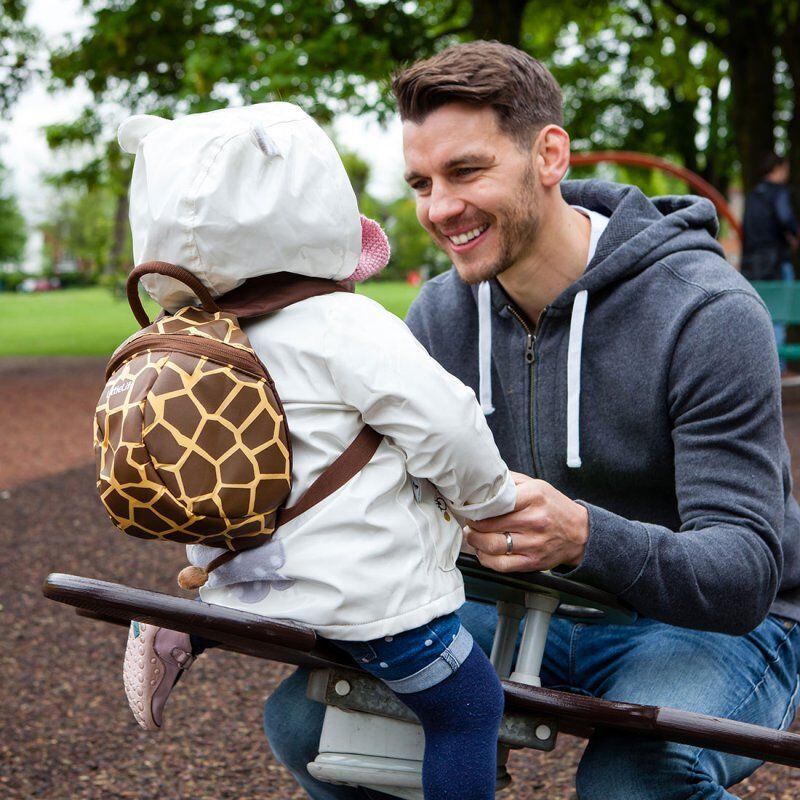 LittleLife Dětský batoh s bezpečnostním vodítkem žirafa 2 l