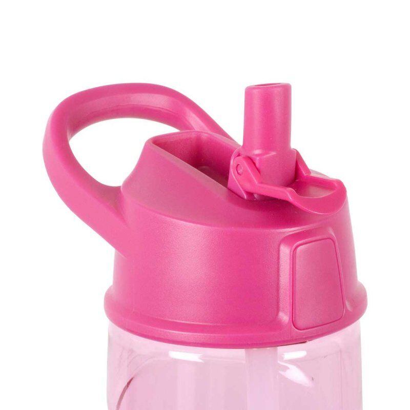 LittleLife Dětská lahev s brčkem Flip-Top Bottle 550 ml Růžová