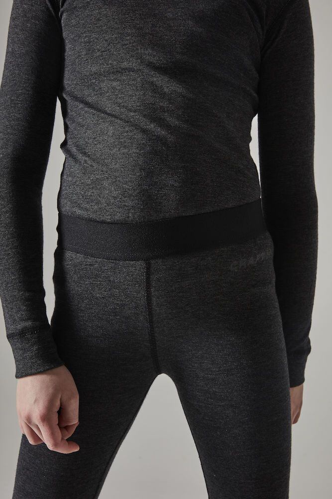 Craft Dětské termoprádlo Core Wool Merino JR grey melange