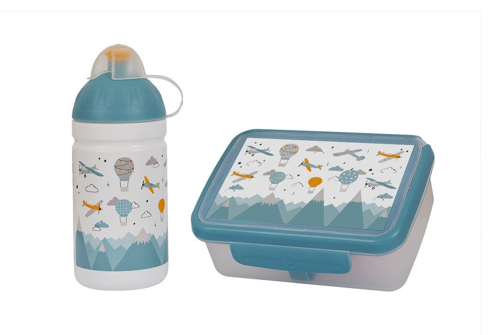 ZDRAVÁ LAHEV® SET ZDRAVÁ LAHEV A ZDRAVÁ SVÁČA svačinový box a lahev 0,5l V oblacích