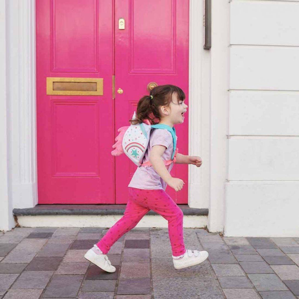 LittleLife Dětský batoh s bezpečnostním vodítkem Jednorožec 2l