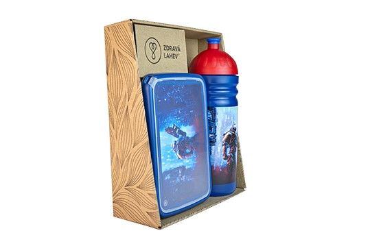 ZDRAVÁ LAHEV® SET ZDRAVÁ LAHEV A ZDRAVÁ SVÁČA svačinový box a lahev 0,7l Cyberpunk
