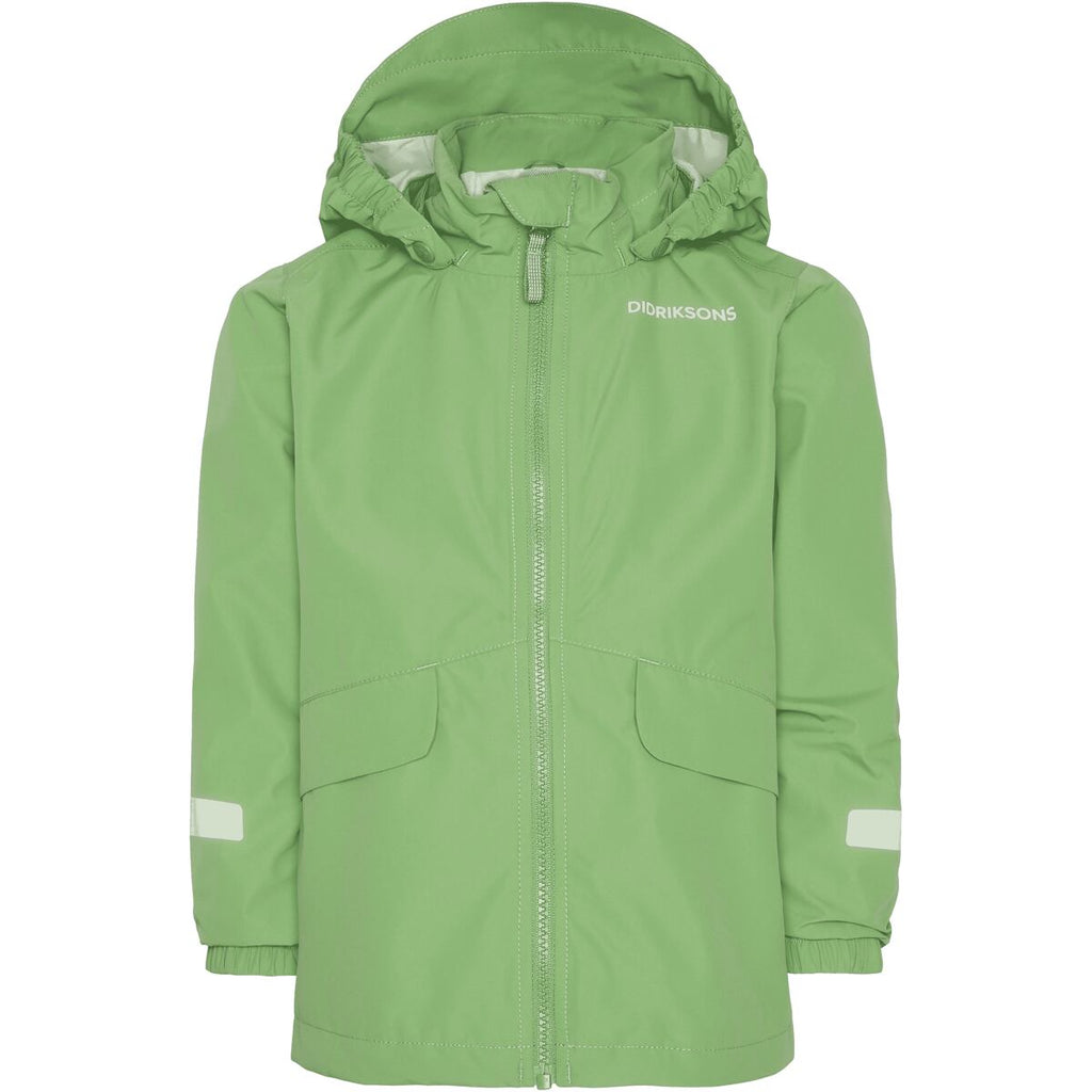 Didriksons Dětská nepromokavá bunda Norma algae green - ROSTOUCÍ