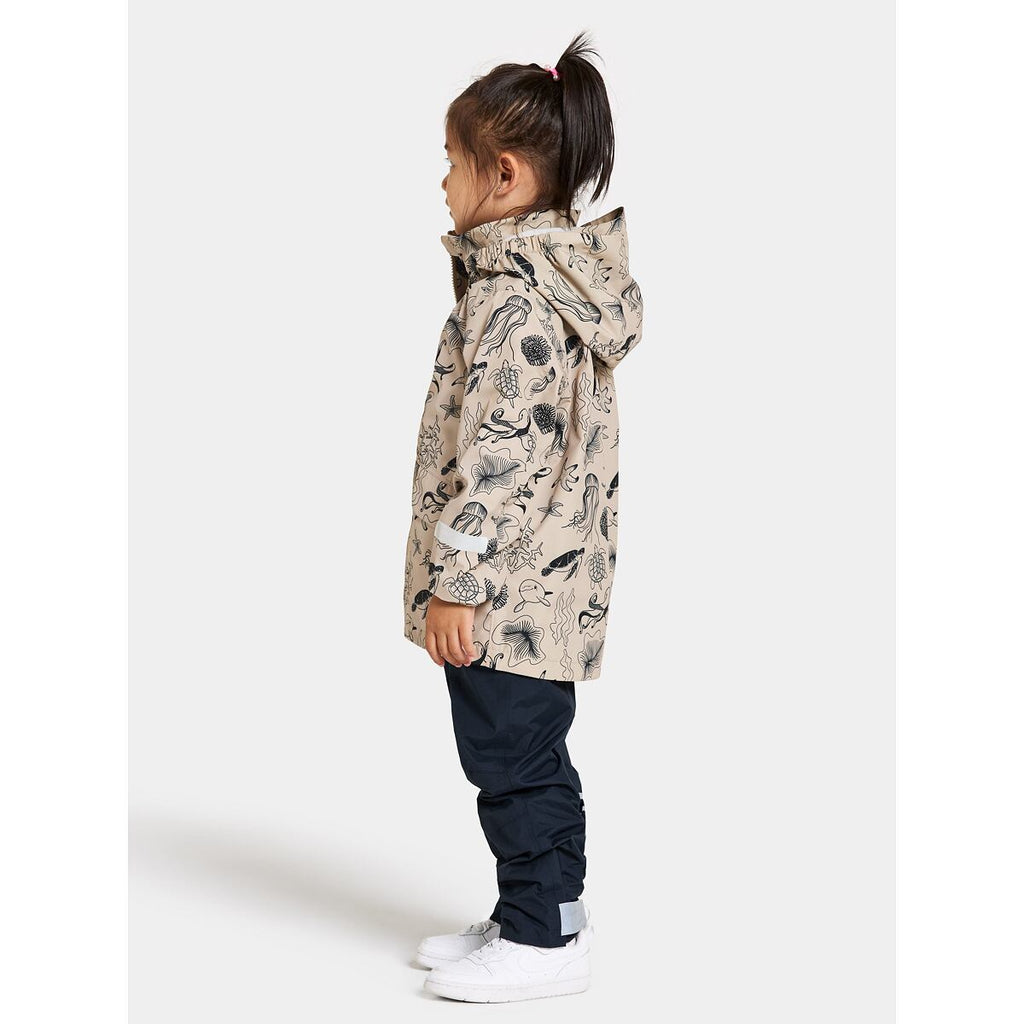 Didriksons Dětská nepromokavá bunda Norma ocean beach beige - ROSTOUCÍ