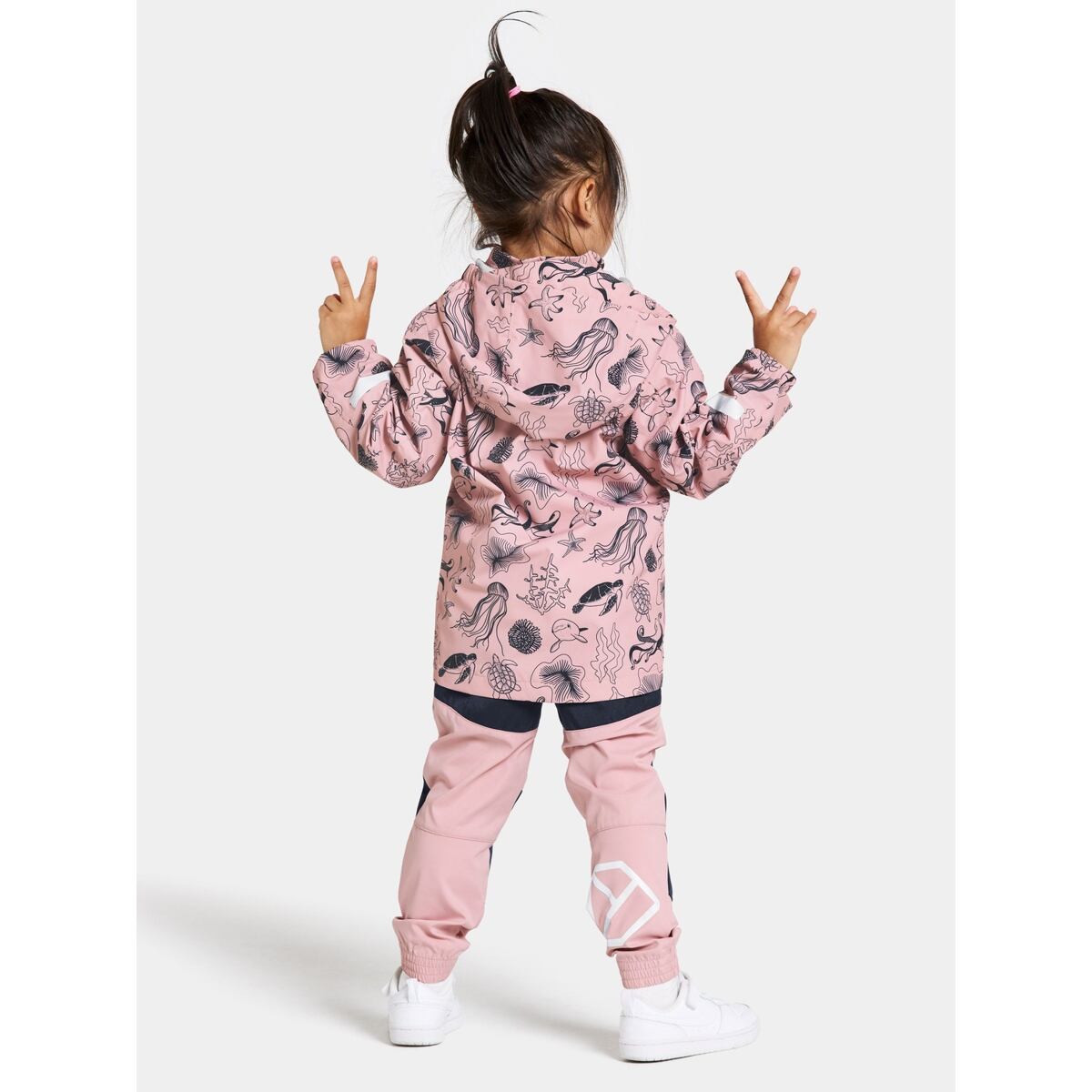 Didriksons Dětská nepromokavá bunda Norma ocean soft pink - ROSTOUCÍ