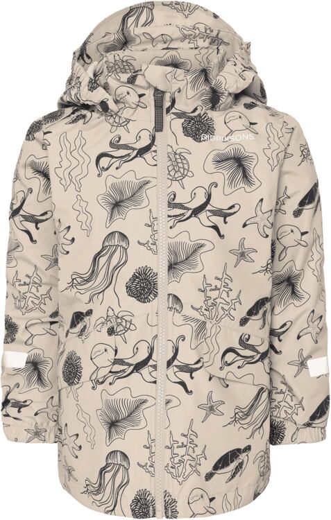 Didriksons Dětská nepromokavá bunda Norma ocean beach beige - ROSTOUCÍ
