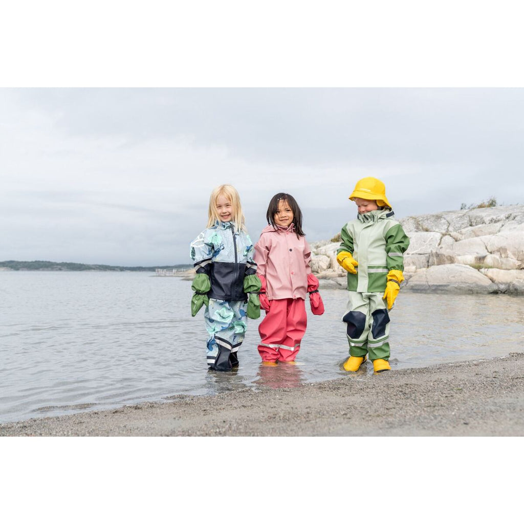 Didriksons Dětské rukavice do deště Glove 5 oat yellow