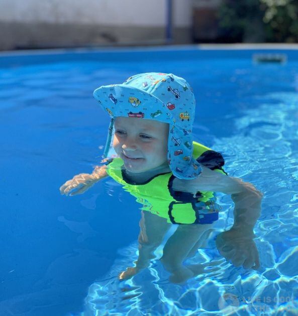 AquaKiddo Dětská plavecká vesta Swim Vest - pink