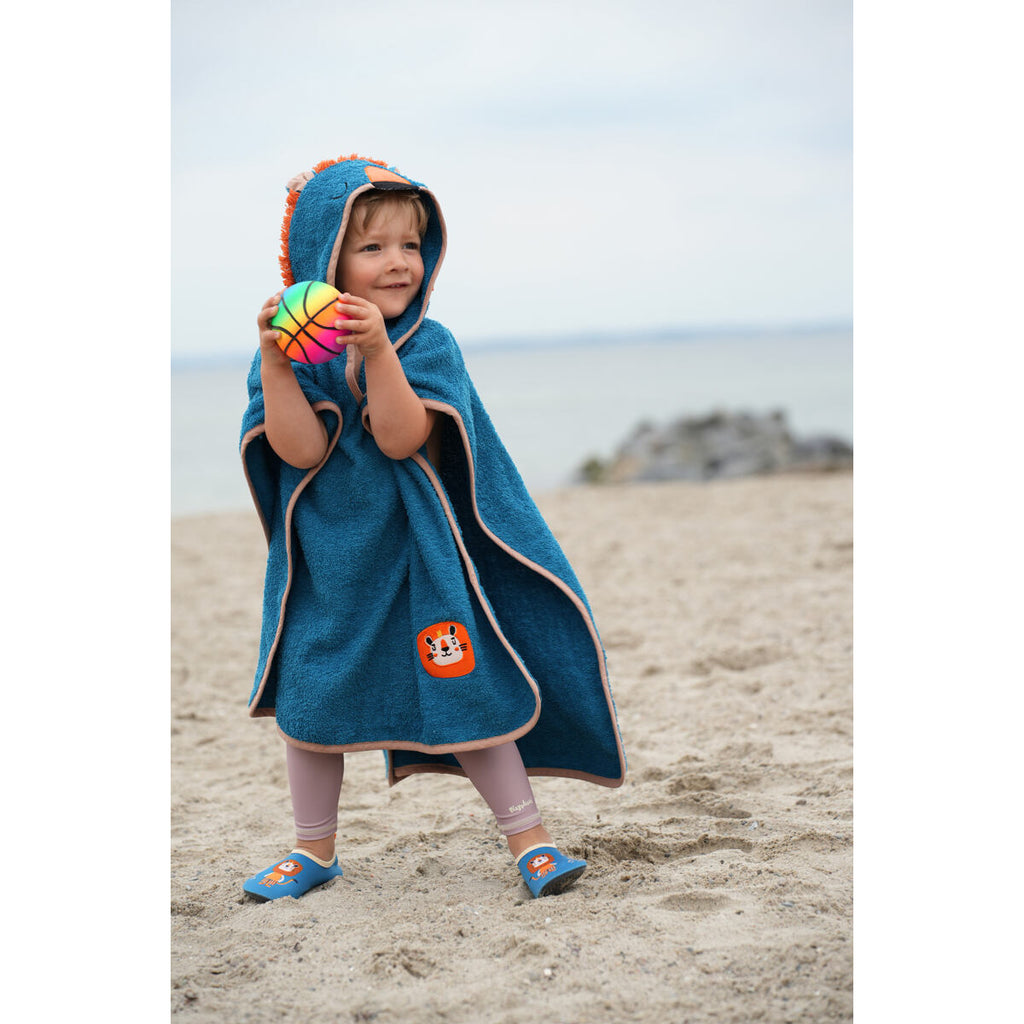 Playshoes Dětské pončo Jungle petrol