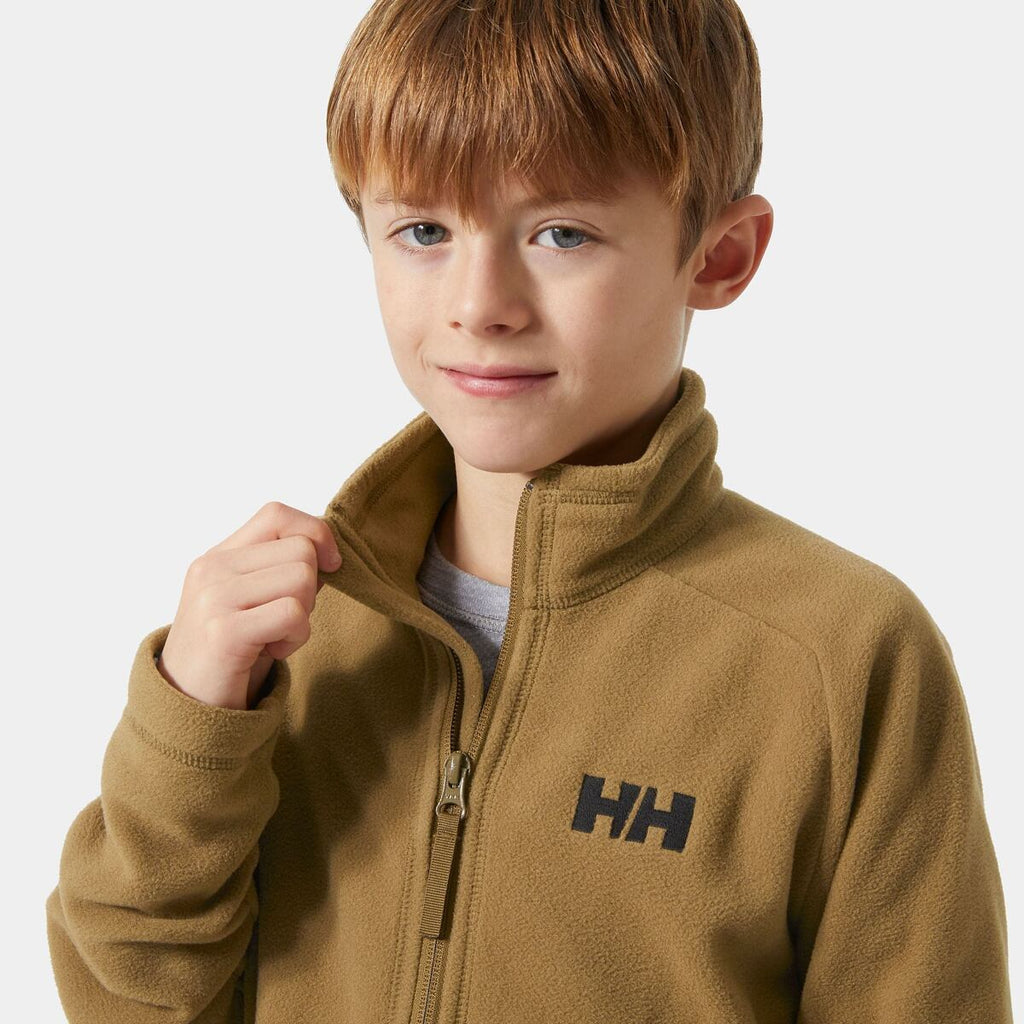 Helly Hansen Dětská fleecová mikina JR Daybreaker 2.0. jacket - sepia