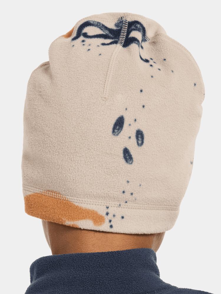 Didriksons Dětská fleecová čepice Monte beanie almond tree 2 pack