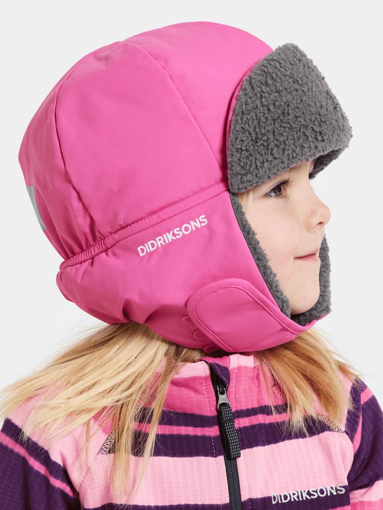 Didriksons Dětská zimní čepice Biggles sweet pink