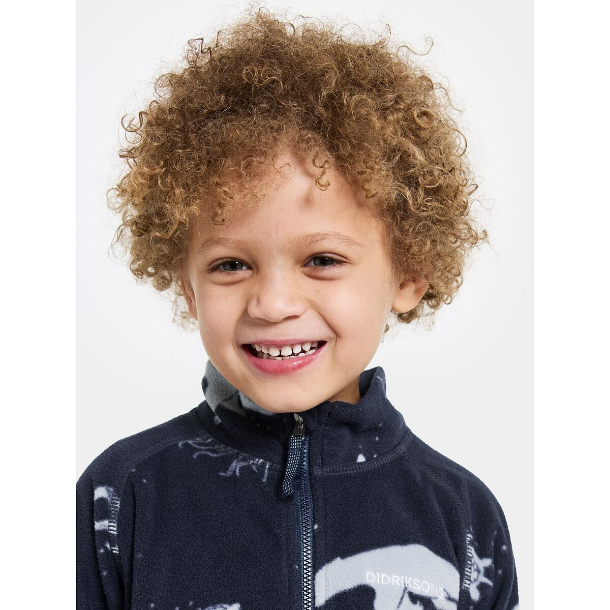 Didriksons Dětská fleecová mikina Monte winter ocean blue