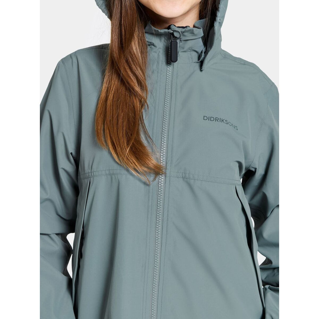 Didriksons Dětská nepromokavá bunda Meliss factory blue - ROSTOUCÍ