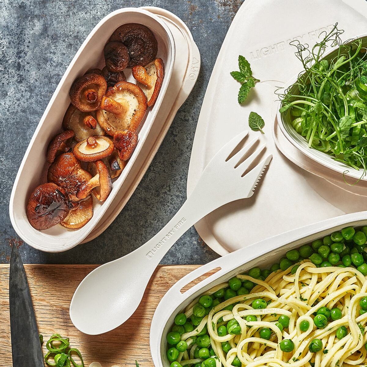 Light my fire Cestovní příbor Swedish Spork original rockyred