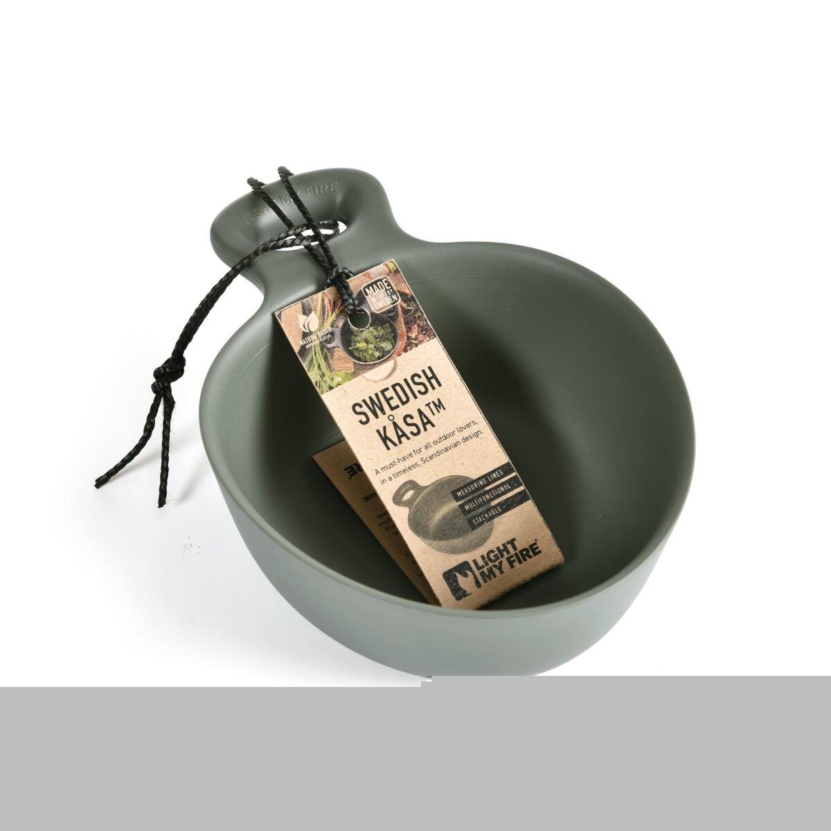 Light my fire Cestovní miska s uchem Swedish Kåsa slatyblack