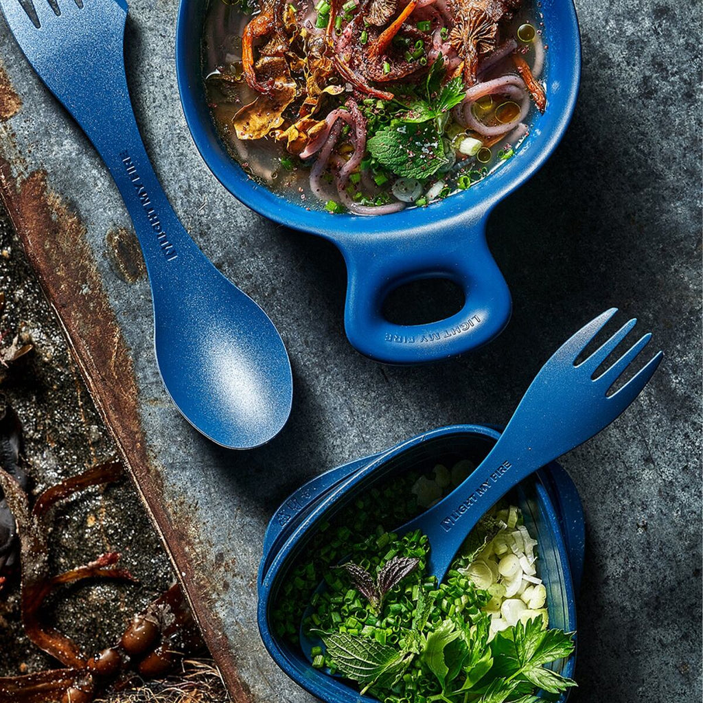 Light my fire Dětský cestovní příbor Swedish Spork little 2-pack sandygreen/dustypink