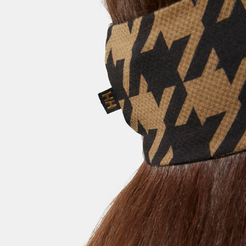 Helly Hansen Funkční čelenka s merinem Lifa merino headband - sepia houndstooth aop