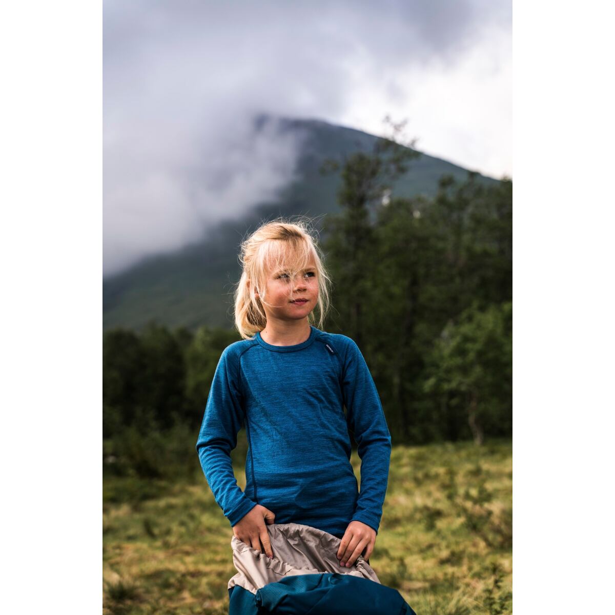 Devold Dětské funkční tričko s merinem Duo active Jr ink s dlouhým rukávem